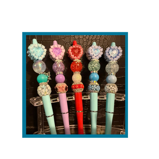 PREMADE SUGAR HEART PENS