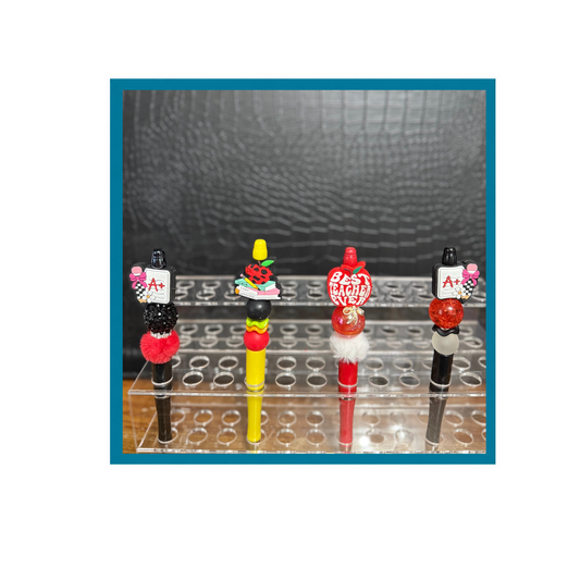 Best Teacher Ever Beaded Pen — Handmade Teacher Appreciation Gift