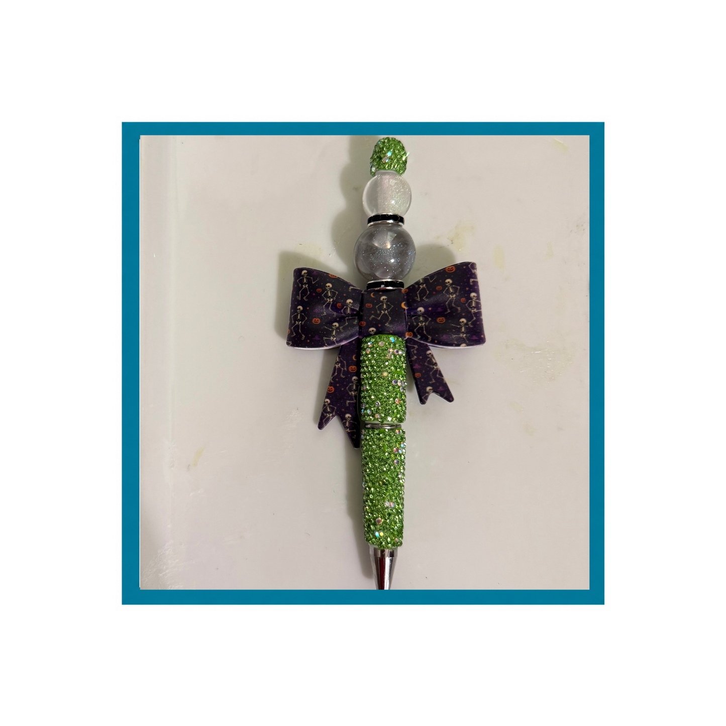 Halloween Skeleton Bow Pen