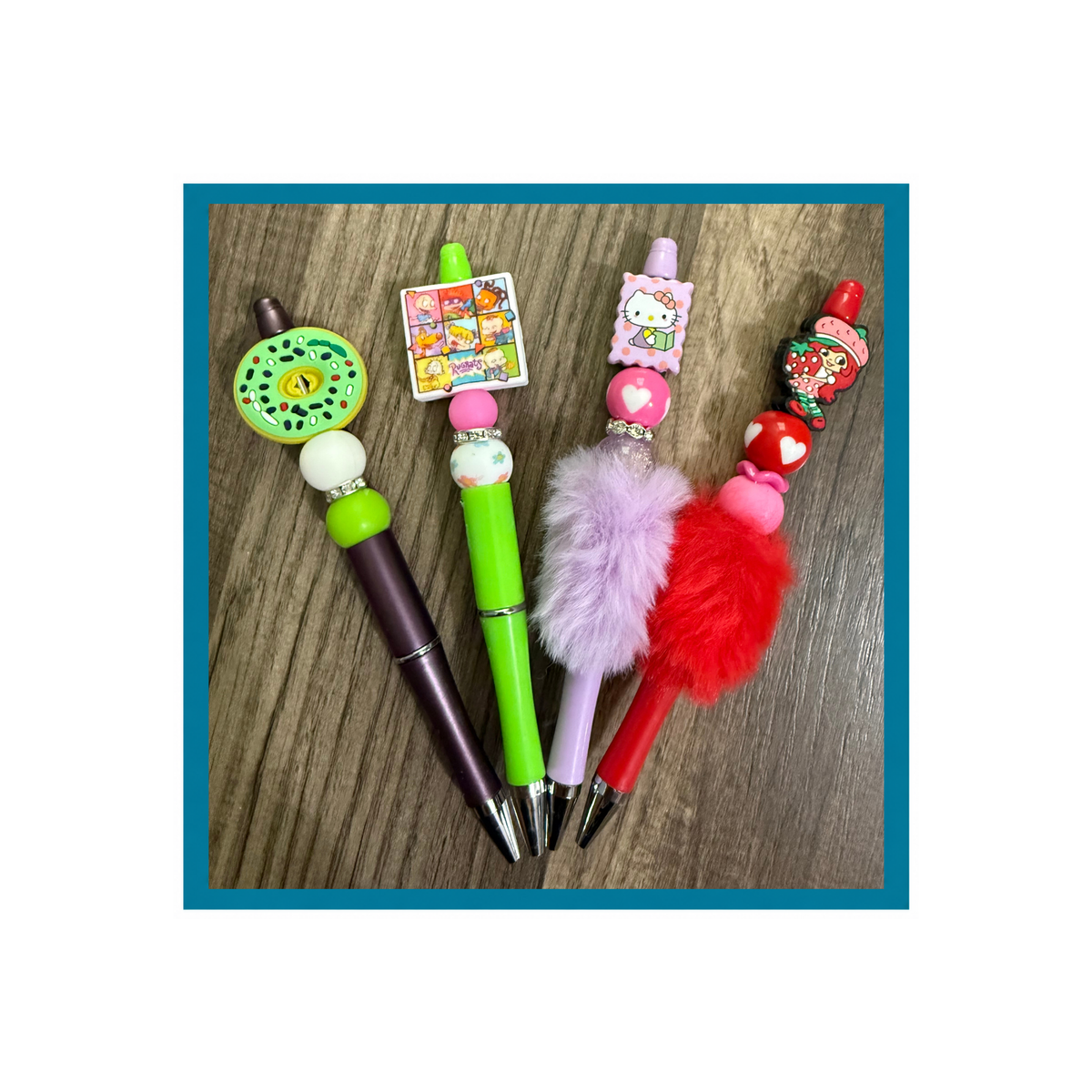 Kids Character Beaded Pens