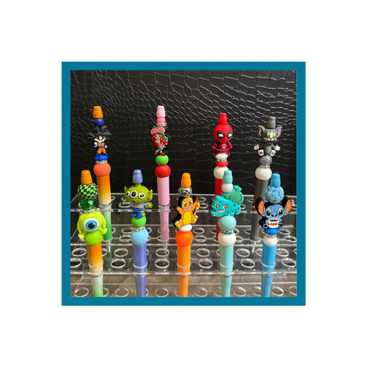 Character Beaded Pens | Anime & Cartoon Handmade Beaded Pens